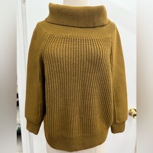 H&M Mustard Cowl Neck Sweater